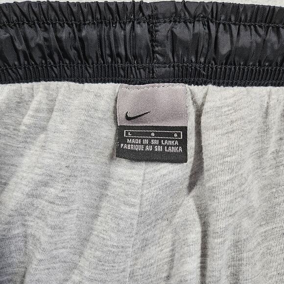 Vintage Nike Track Pants Mens Sz L Windbreaker Lined Black Lightweight Gray Tag - Picture 9 of 15